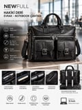 NEWFULL HAKİKİ DERİ EVRAK NOTEBOOK (LAPTOP) ÇANTASI