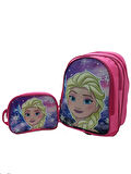 NEWFULL KIZ ELSA OKUL VE BESLENME ÇANTASI-EKONOMİK-PEMBE
