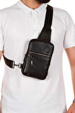 Newish Polo Kulaklı Önü Fermuarlı Çapraz Sırt Çantası-Body Bag Büyük