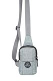 Newish Polo Body Bag Çapraz Göğüs ve Sırt Çantası Telefon Bölmeli Mini 501-Gri