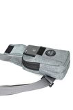 Newish Polo Body Bag Çapraz Göğüs ve Sırt Çantası Telefon Bölmeli Mini 501-Gri