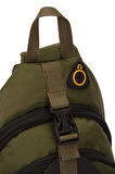 Newish Polo Body Bag USB Çıkışlı Çapraz Göğüs ve Sırt Çantası-Qatro 1020 Yeşil