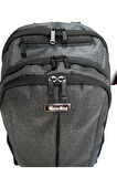 NEWBAG 15,6 İnç Laptop Sırt Çantası-Okul Çantası-Gri