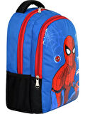 NEWFULL ÖRÜMCEK BASKILI Erkek Çocuk  SIRT OKUL ÇANTASI-2'Lİ SET (YENİ SEZON)-MAVİ KIRMIZI