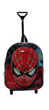 NEWFULL ÇEKÇEKLİ Erkek Çocuk  ANAOKUL SIRT ÇANTASI-KIRMIZI SİYAH
