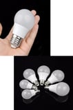 6W E27 Mini Top Ampul 3000K Sarı Işık 3 Adet