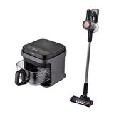 Onvo Set Uydu Alıcılı 32'' tv Cam Airfryer ve Dikey Şarjlı Süpürge 