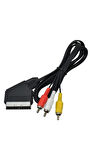 Scart 3 Rca Kablo 1.2 Metre