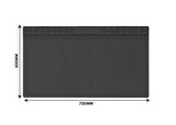 ISIYA DAYANIKLI ELEKTRONİK TAMİR MATI LEHİM PEDİ 700 MM X 400 MM SİYAH