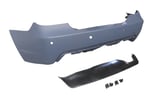 BMW 5 SERI E60 04/07 ARKA TAMPON (KARLIKLI/ASTARLI/ÇEKİ DEMİR KAPAKLI/SENSÖR DELİKLİ 24MM)MTECH
