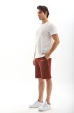 Erkek Regular Fit %100 Pamuk Şort-Kahve