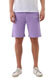 Erkek Regular Fit (normal Kesim) %100 Pamuklu Şort-Lila