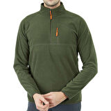 600508 Alpinist Gamma Fermuarlı Erkek Polar Sweet Haki L