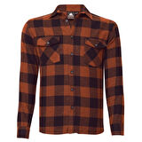 Alpinist Vejan Erkek Ekose Outdoor Gömlek Tarçın