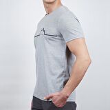 600609 Alpinist Nordic Erkek T-Shirt Gri Melanj S