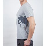 600611 Alpinist Camp Erkek T-Shirt Gri Melanj XXL