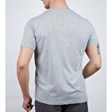 600611 Alpinist Camp Erkek T-Shirt Gri Melanj XXL