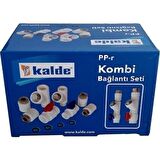 Kalde Kombi Montaj Seti PP10'lu Dirsekli Bağlantı