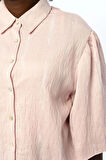 Kısa Kol Pudra Renk Gömlek