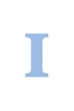 Karton Harf Banner Mavi I