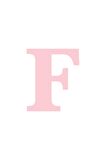 Karton Harf Banner Pembe F