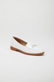 Püsküllü Cilt Beyaz Kadın Günlük Ayakkabı