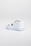 Şirinbebe Şiringenç Dikiş Detaylı İki Cırtlı Beyaz İlkadım Bebek Çocuk Ayakkabısı