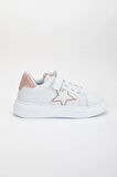 Kız Çocuk Spor Ayakkabı Pudra Cırtlı Yıldız Model Dikişli Taban