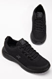 Erkek Spor Ayakkabı Siyah Anorak Bağcıklı Faylon Taban