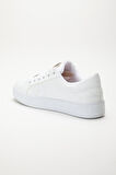 Kadın Casual Spor Ayakkabı Beyaz İnce Taban Bağcıklı