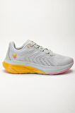 Kadın Spor Ayakkabı Gri Hafif Kalın Renkli Taban