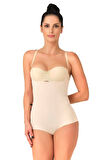 TEN MI Emay 2723 Lazer Kesim Göğsü Açık Slip Korse