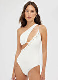 Maliluha Beyaz Kadın Mayo Serene One Piece