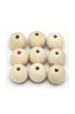 10 Adet 20 mm Ahşap Boncuk