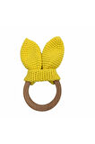 Sarı Amigurumi Organik Diş Kaşıyıcı