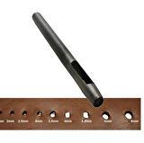 Yuvarlak Vurma Deri Delik Zımbası 1-6 no Arası Deri El Aleti 5 mm