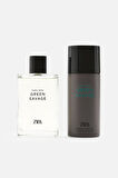 ZARA MAN GREEN SAVAGE EDT 90 ML (3,04 FL OZ) + DEODORANT SPRAY EDC 150 ML (5,07 FL OZ)