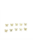 10 Adet 13 Mm Kelebek Düğme (KREM)