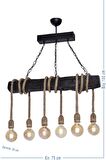 Rustik 6 Lı Ahşap Modern Ahşap