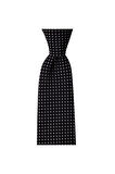 Siyah desenli 8 cm genişliğinde kravat