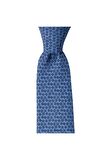 Mavi desenli 8 cm genişliğinde kravat