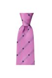 Pembe desenli 8 cm genişliğinde kravat