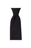 Siyah desenli 8 cm genişliğinde kravat