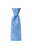 Mavi desenli 8 cm genişliğinde mendilli kravat