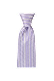 İnce mavi çizgili 8 cm genişliğinde mendilli kravat