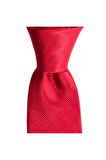 Kırmızı renkli 7,5 cm genişliğinde ipek kravat