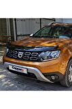 Dacia Duster Ön Kaput Koruma Rüzgarlığı 3mm Akrilik (ABS) Parlak Siyah Deflektör 2018->