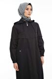 SETRMS SİYAH Pat Detaylı Fermuarlı Kap 2422009