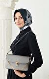 SETRMS PLATİN Zincir Detaylı Kol Çantası 242403231