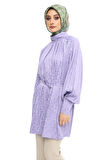 SETRMS LEYLAK Reglan Kesim Jakarlı Kumaş Tunik 2424123